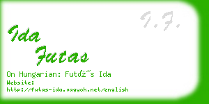 ida futas business card